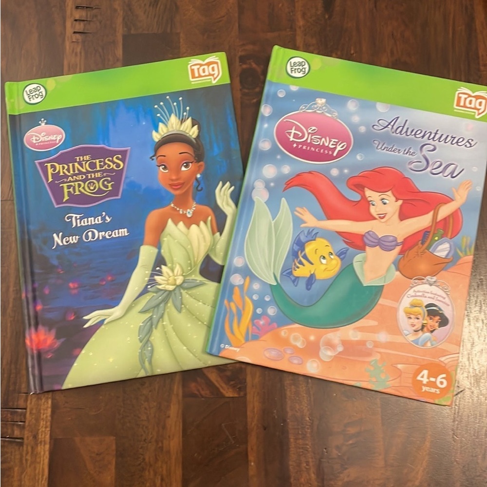 Disney Leapfrog Leap Reader Tag books set of 2